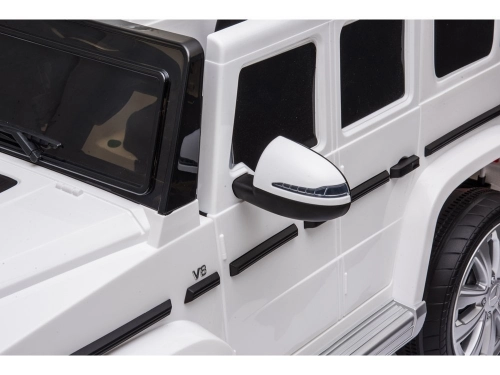 Vienvietīgs elektromobilis Mercedes G500 White
