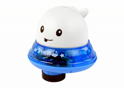 Whale Squirting Water With Stand White Bath Toy