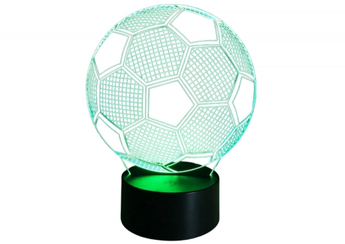 Wireless Lamp Statuette Ball 3D LED Remote Control