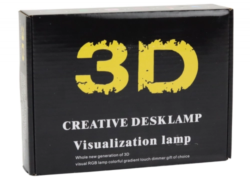 Wireless Lamp Statuette Ball 3D LED Remote Control