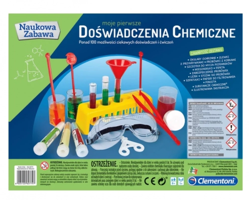 Wissenschaft & Spiel Mein Erstes Chemie-Experimente-Set Polnische Sprache Clementoni 60774