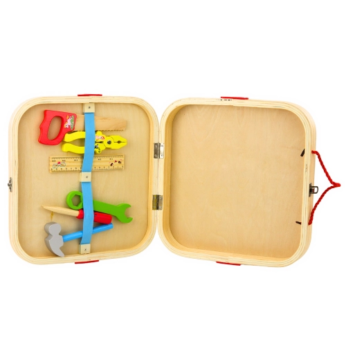 Wooden Craft Kit Animals To Assemble In A Suitcase 59pcs