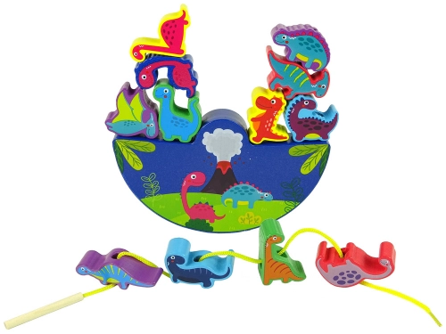 Wooden Dinosaur Balance Game Dinosaur Arcade Game