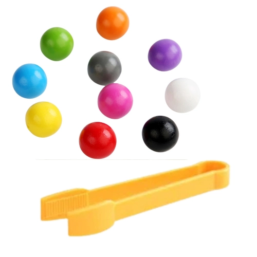 Wooden Game Skill Educational Sorter Colored Balls
