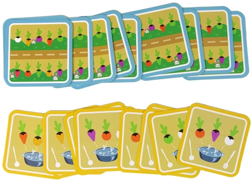 Wooden Memory Game Pull out the Radish Cards