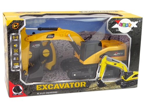 Yellow Remote Controlled Caterpillar Excavator