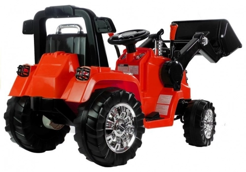 Детский электротрактор с ковшом ZP1005 Red