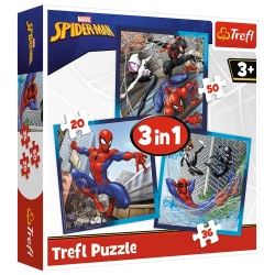 3-in-1 Puzzle - Spider Friends - Disney Marvel Spiderman Trefl 34874