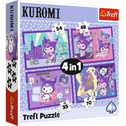 4-in-1 Puzzle – Kuromi's Day – Hello Kitty Trefl 34676