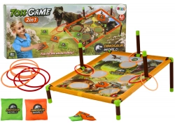 Arcade Game Bag Throw Hoop 2in1 Dinosaurs Board