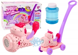 Bubble Machine Ride On Unicorn Lights Sounds Pink