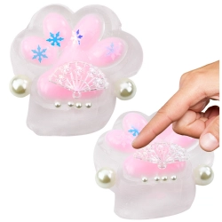 Cat Paw Anti-Stress Sensory Squishy Decorations Transparent