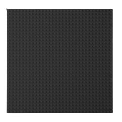 Construction Board for Building Blocks Black 40x40cm