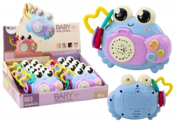 Crab Camera Rattle Projector Battery Operated Sounds Blue