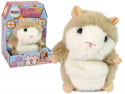 Interactive Talking Hamster Brown Plush Repeating Words