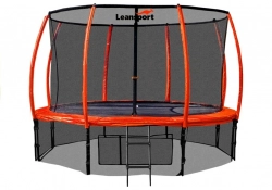 Batuts ar drošības tīklu un kāpnēm 244 cm (8ft) LEAN SPORT BEST Orange