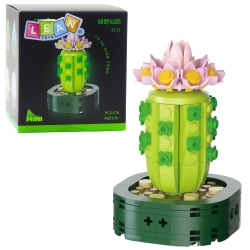 Mini Construction Blocks Cactus With Pink Flower 176 pcs.