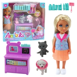 Mini Doll Veterinarian Dog Cat Treatment Accessories Set