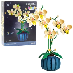 Orchid Construction Blocks Orchid in a Pot Yellow 766 pcs.