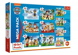 Paw Patrol Puzzle 10 in 1 Reliable Paw Patrol Team Trefl 96001