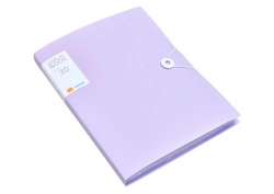 Plastic Folder with Elastic Band 30 Pcs Purple A4