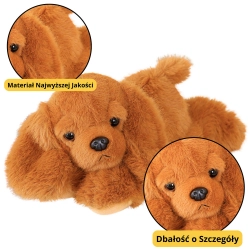 Plush Cocker Spaniel Dog With Weighted Paws Brown 30cm