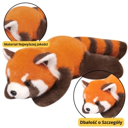 Plush Mascot Cuddly Toy Red Panda Weighted Paws 30cm