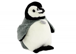 Plush Penguin Mascot Cuddly Plush Gray 30 cm