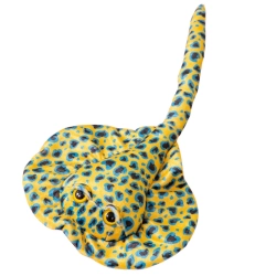 Plush Stingray Mascot Cuddly Toy Yellow Dotted 50cm