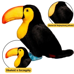 Plush Toy Plushie Toucan Black 25cm