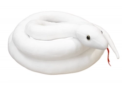 Plush White Snake Mascot 110 cm
