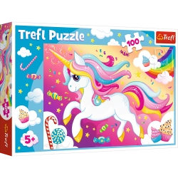 Puzzle - 100 - Beautiful Unicorn - Trefl 16386