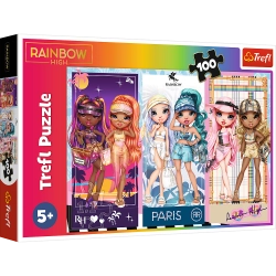 Puzzle - 100 - Rainbow dolls - MGA Rainbow high Trefl 16444