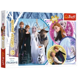 Puzzle - 100 Glitter - In the glow of love - Disney Frozen 2 Trefl 14817