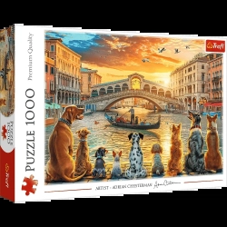 Puzzle - 1000 - Puppies in Venice - Trefl 10944