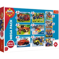 Puzzle - 10in1 - Meet Sam's Rescue Team / Prism AandD Fireman Sam 90382