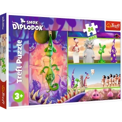 Puzzle - 24 Maxi - Curious Diplodocus Dragon - Human Film Diplodocus Dragon 14376