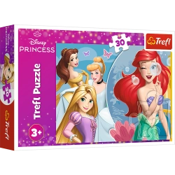 Puzzle - 30 Pieces - A Beautiful Day with Princesses - Disney Princess Trefl 18308