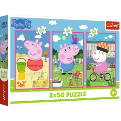 Puzzle - 3x50 - The power of friendship / Peppa PigMix 70% 34877