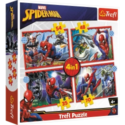Puzzle - 4in1 - Heroic Spider-Man Trefl 34384