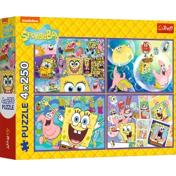 Puzzle - 4x250 - SpongeBob's Crazy World Trefl 13342