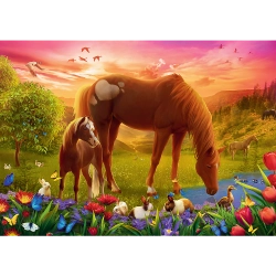 Puzzle - 500 - Horses in the Meadow Trefl 37451