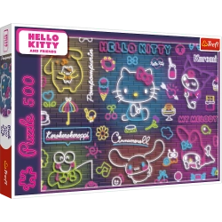 Puzzle - 500 - Neon Hello Kitty Trefl 37523