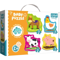 Puzzle - Baby Classic - Animals in the Country - Trefl Baby 36070