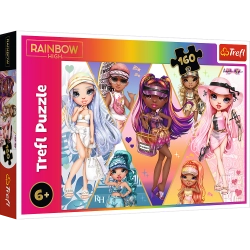 Puzzle- "160" - Happy friends / MGA Rainbow high Trefl 15415