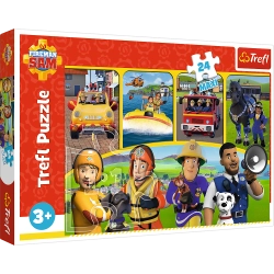 Puzzle - "24 Maxi" - Fireman Sam and Friends Trefl 14356