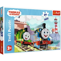 Puzzle - "24 Maxi" - Thomas and Percy on the tracks Trefl 14354