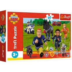 Puzzle - "30" - Ready to help Fireman Sam Trefl 18297