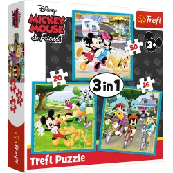 Puzzle - "3in1" - Mickey Mouse with friends Trefl 34846