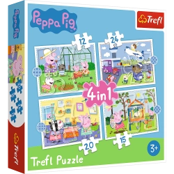 Puzzle - "4in1" - Holiday memories / Peppa Pig Trefl 34359